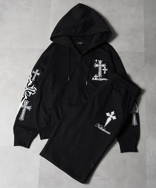 セットアップ可能】クロス デザイン ZIPパーカー / Cross Design ZIP