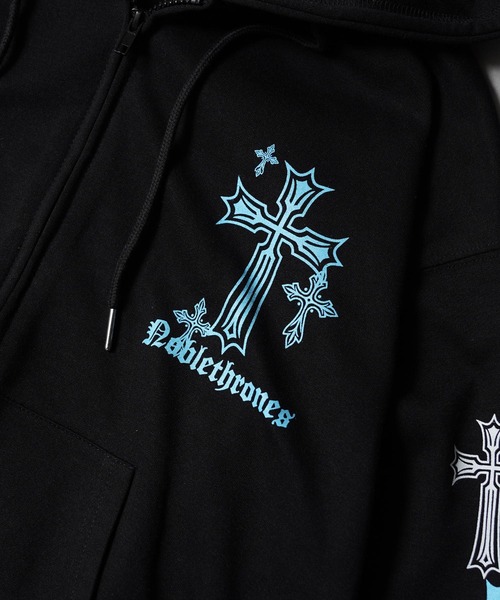 セットアップ可能】クロス デザイン ZIPパーカー / Cross Design ZIP