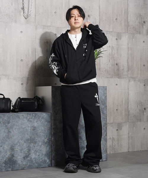 セットアップ可能】クロス デザイン ZIPパーカー / Cross Design ZIP