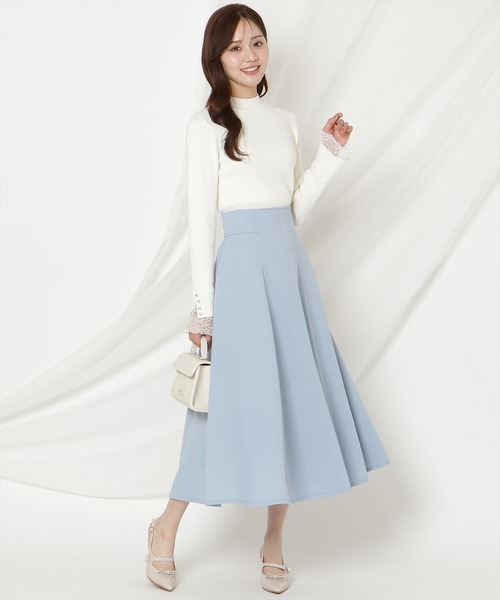 WILLSELECTION（ウィルセレクション）の「【セットアップ対応】ハイウエストフレアスカート（スカート・レディース・オフホワイト/ブラック/ブルー/ピンク・FREE）」の9枚目の写真