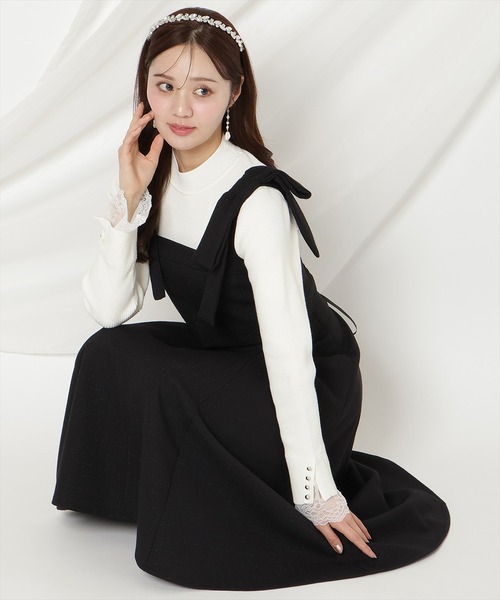 WILLSELECTION（ウィルセレクション）の「【セットアップ対応】ハイウエストフレアスカート（スカート・レディース・オフホワイト/ブラック/ブルー/ピンク・FREE）」の7枚目の写真