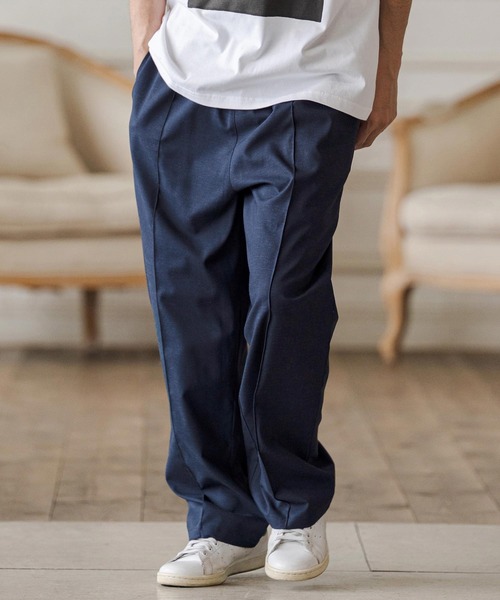 CAMBIO(カンビオ)の「mp14684-Linen Rayon Wide Straight Pants ワイドストレートパンツ(CAM26SS-022)(その他パンツ・メンズ・ブラック/グレー/ネイビー・L/M/S)」の10枚目の写真
