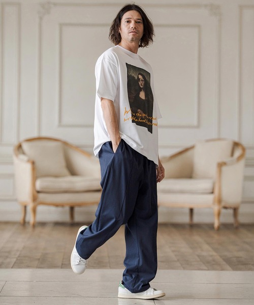 CAMBIO(カンビオ)の「mp14684-Linen Rayon Wide Straight Pants ワイドストレートパンツ(CAM26SS-022)(その他パンツ・メンズ・ブラック/グレー/ネイビー・L/M/S)」の12枚目の写真