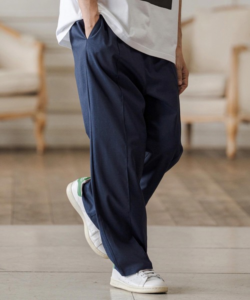 CAMBIO(カンビオ)の「mp14684-Linen Rayon Wide Straight Pants ワイドストレートパンツ(CAM26SS-022)(その他パンツ・メンズ・ブラック/グレー/ネイビー・L/M/S)」の11枚目の写真