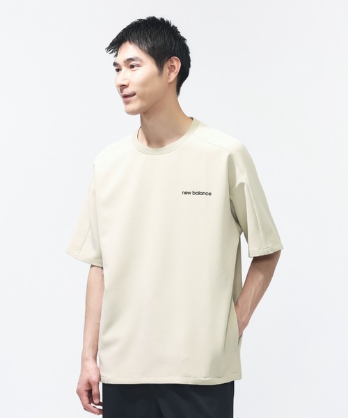 NEW BALANCE（ニューバランス）の「【別注】ニューバランス New Balance ウーブンショートスリーブTシャツ 限定コラボ（Tシャツ/カットソー・メンズ・サンドグレー/グレー/ブラック・S/M/L/LL/3L）」の3枚目の写真