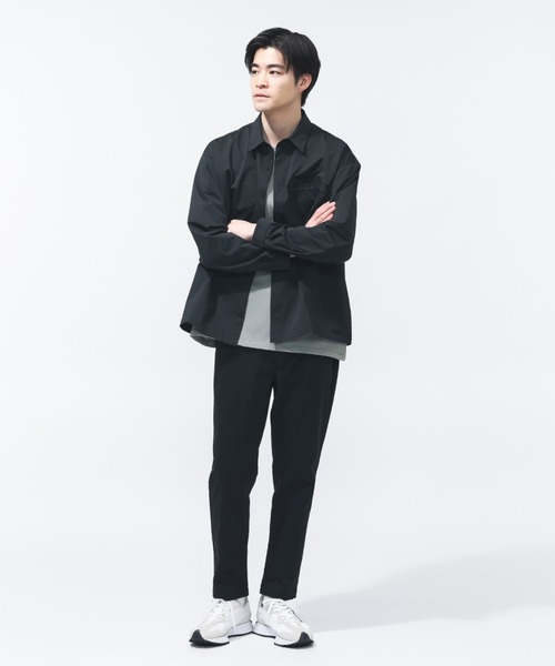 NEW BALANCE（ニューバランス）の「【別注】ニューバランス New Balance ウーブンショートスリーブTシャツ 限定コラボ（Tシャツ/カットソー・メンズ・サンドグレー/グレー/ブラック・S/M/L/LL/3L）」の8枚目の写真