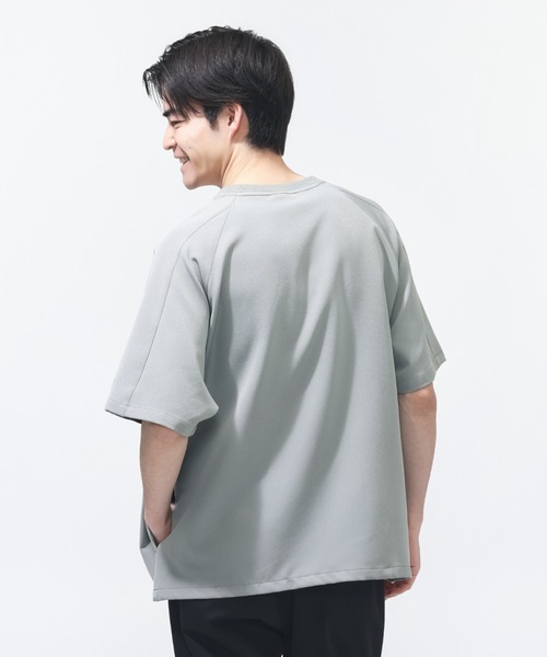 NEW BALANCE（ニューバランス）の「【別注】ニューバランス New Balance ウーブンショートスリーブTシャツ 限定コラボ（Tシャツ/カットソー・メンズ・サンドグレー/グレー/ブラック・S/M/L/LL/3L）」の6枚目の写真