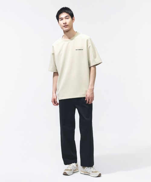 NEW BALANCE（ニューバランス）の「【別注】ニューバランス New Balance ウーブンショートスリーブTシャツ 限定コラボ（Tシャツ/カットソー・メンズ・サンドグレー/グレー/ブラック・S/M/L/LL/3L）」の10枚目の写真