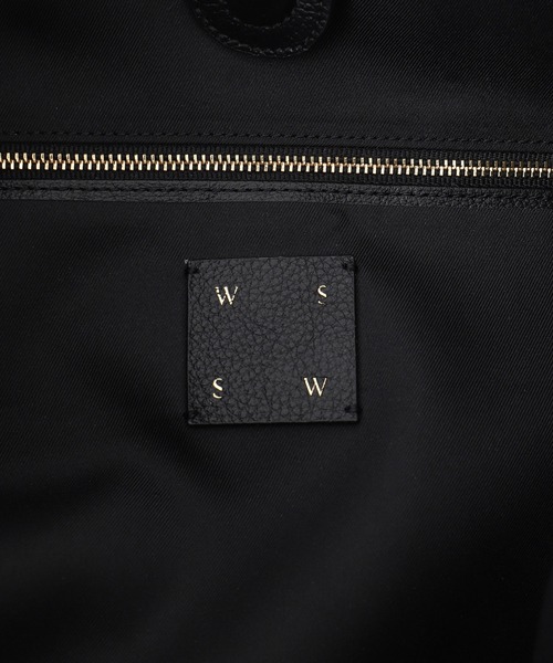 SALON adam et rope'(サロン アダム エ ロペ)の「【W S(ドゥーブル)】チャーム付きナチュラルレザートート(トートバッグ・レディース・ブラック/ベージュ・FREE)」の8枚目の写真