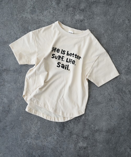 jeans-b 2nd（ジーンズベーセカンド）の「Jeans-b 2nd/ジーンズベーセカンド SALING CREW Tシャツ（Tシャツ/カットソー・キッズ・イエロー/アイボリー・120cm/130cm/140cm/150cm/160cm/110cm）」の11枚目の写真