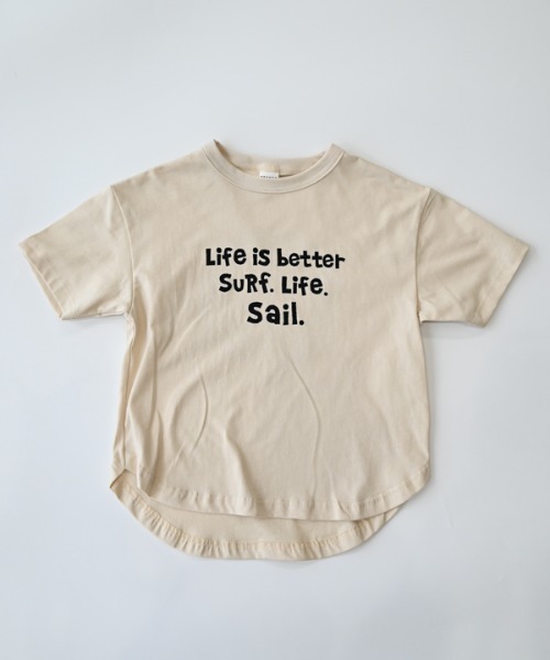 jeans-b 2nd（ジーンズベーセカンド）の「Jeans-b 2nd/ジーンズベーセカンド SALING CREW Tシャツ（Tシャツ/カットソー・キッズ・イエロー/アイボリー・120cm/130cm/140cm/150cm/160cm/110cm）」の7枚目の写真