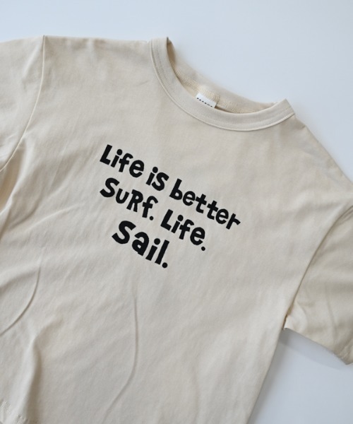 jeans-b 2nd（ジーンズベーセカンド）の「Jeans-b 2nd/ジーンズベーセカンド SALING CREW Tシャツ（Tシャツ/カットソー・キッズ・イエロー/アイボリー・120cm/130cm/140cm/150cm/160cm/110cm）」の9枚目の写真