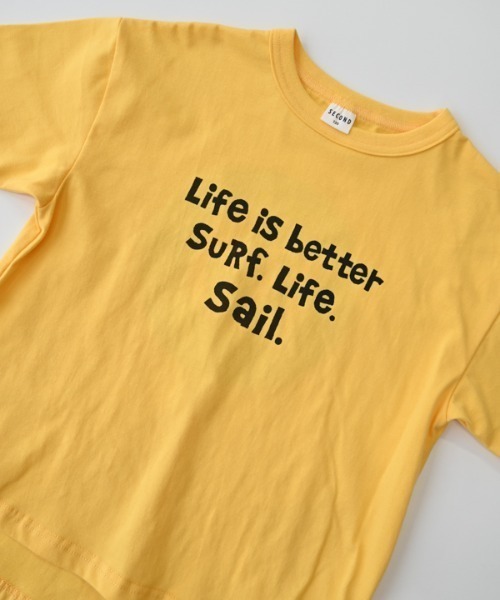 jeans-b 2nd（ジーンズベーセカンド）の「Jeans-b 2nd/ジーンズベーセカンド SALING CREW Tシャツ（Tシャツ/カットソー・キッズ・イエロー/アイボリー・120cm/130cm/140cm/150cm/160cm/110cm）」の15枚目の写真