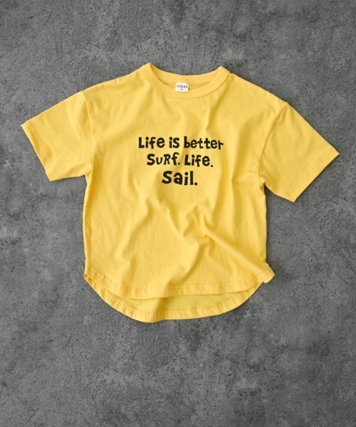 jeans-b 2nd（ジーンズベーセカンド）の「Jeans-b 2nd/ジーンズベーセカンド SALING CREW Tシャツ（Tシャツ/カットソー・キッズ・イエロー/アイボリー・120cm/130cm/140cm/150cm/160cm/110cm）」の17枚目の写真