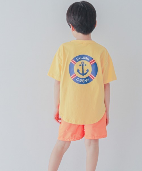 jeans-b 2nd（ジーンズベーセカンド）の「Jeans-b 2nd/ジーンズベーセカンド SALING CREW Tシャツ（Tシャツ/カットソー・キッズ・イエロー/アイボリー・120cm/130cm/140cm/150cm/160cm/110cm）」の6枚目の写真