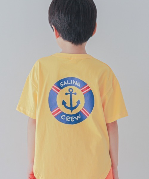 jeans-b 2nd（ジーンズベーセカンド）の「Jeans-b 2nd/ジーンズベーセカンド SALING CREW Tシャツ（Tシャツ/カットソー・キッズ・イエロー/アイボリー・120cm/130cm/140cm/150cm/160cm/110cm）」の5枚目の写真
