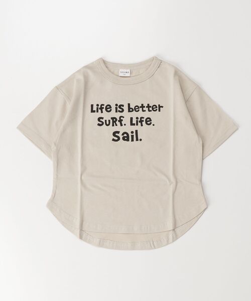 jeans-b 2nd（ジーンズベーセカンド）の「Jeans-b 2nd/ジーンズベーセカンド SALING CREW Tシャツ（Tシャツ/カットソー・キッズ・イエロー/アイボリー・120cm/130cm/140cm/150cm/160cm/110cm）」の19枚目の写真