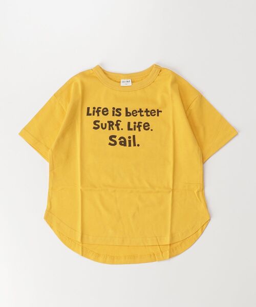 jeans-b 2nd（ジーンズベーセカンド）の「Jeans-b 2nd/ジーンズベーセカンド SALING CREW Tシャツ（Tシャツ/カットソー・キッズ・イエロー/アイボリー・120cm/130cm/140cm/150cm/160cm/110cm）」の21枚目の写真