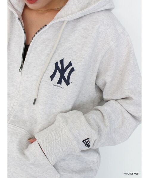 Ungrid（アングリッド）の「【MLB × New Era × Ungrid】フルジップパーカー（パーカー・レディース・ライトグレー/ネイビー/アイボリー・FREE）」の17枚目の写真