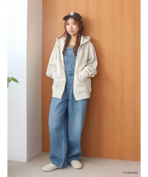 Ungrid（アングリッド）の「【MLB × New Era × Ungrid】フルジップパーカー（パーカー・レディース・ライトグレー/ネイビー/アイボリー・FREE）」の22枚目の写真