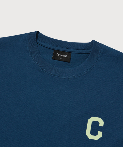COVERNAT（カバーナット）の「クールコットンCロゴTシャツディープブルー（Tシャツ/カットソー・レディース・その他・SMALL/MEDIUM/LARGE/X-LARGE/XX-LARGE/X-SMALL）」の6枚目の写真