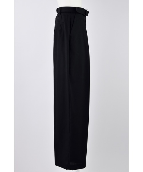 ENFOLD（エンフォルド）の「TUCK WIDE TROUSERS（スラックス・レディース・ブラック/チャコールグレー・38/36）」の6枚目の写真