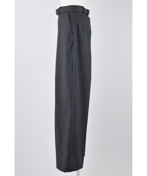 ENFOLD（エンフォルド）の「TUCK WIDE TROUSERS（スラックス・レディース・ブラック/チャコールグレー・38/36）」の7枚目の写真