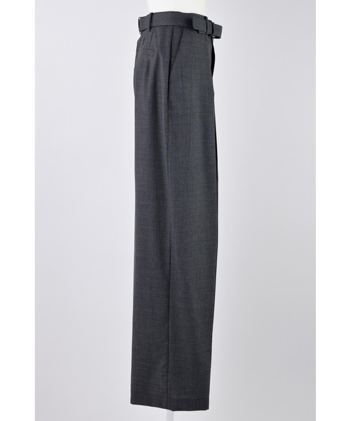ENFOLD（エンフォルド）の「TUCK WIDE TROUSERS（スラックス・レディース・ブラック/チャコールグレー・38/36）」の9枚目の写真