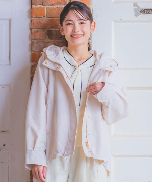 ITS'DEMO（イッツデモ）の「撥水・花粉防止マウンテンパーカー（その他アウター・レディース・ライトグレー/アイボリー/ライトベージュ・00）」の4枚目の写真