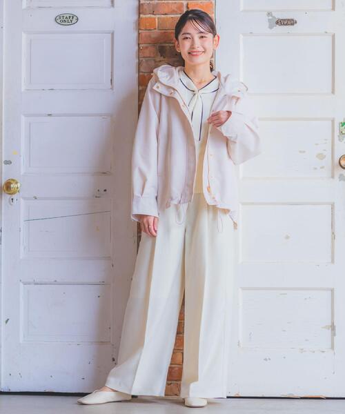 ITS'DEMO（イッツデモ）の「撥水・花粉防止マウンテンパーカー（その他アウター・レディース・ライトグレー/アイボリー/ライトベージュ・00）」の6枚目の写真