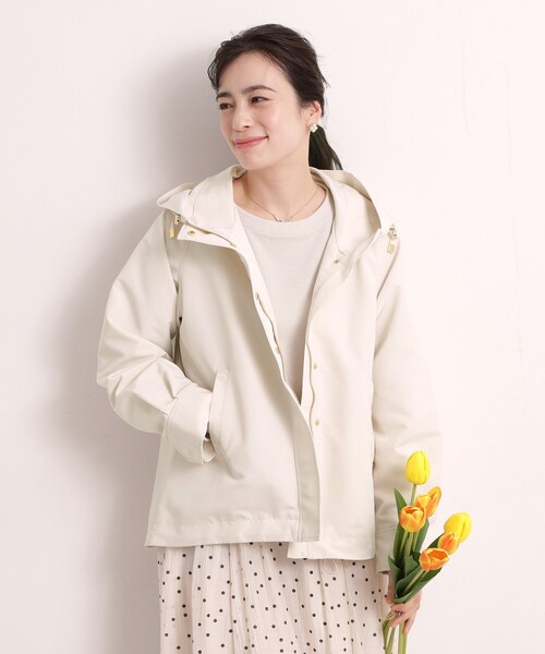 ITS'DEMO（イッツデモ）の「撥水・花粉防止マウンテンパーカー（その他アウター・レディース・ライトグレー/アイボリー/ライトベージュ・00）」の9枚目の写真