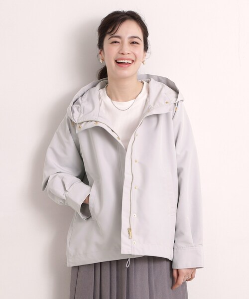 ITS'DEMO（イッツデモ）の「撥水・花粉防止マウンテンパーカー（その他アウター・レディース・ライトグレー/アイボリー/ライトベージュ・00）」の14枚目の写真