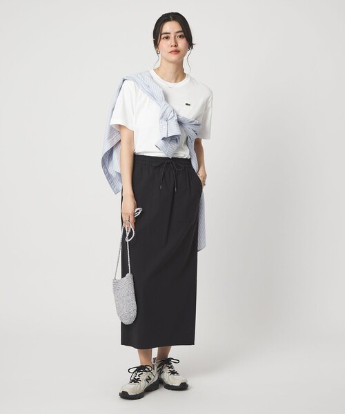 LACOSTE（ラコステ）の「＜LACOSTE＞ショートスリーブ Tシャツ（Tシャツ/カットソー・レディース・オフホワイト/ブラック/ライトピンク/ダークブラウン・36）」の10枚目の写真