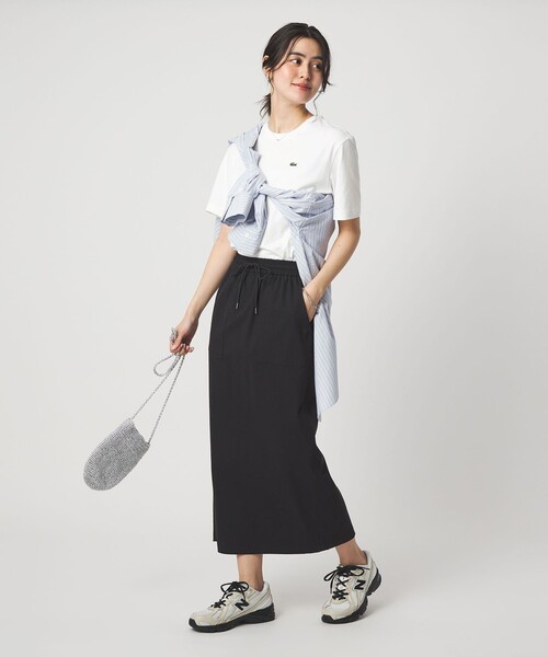 LACOSTE（ラコステ）の「＜LACOSTE＞ショートスリーブ Tシャツ（Tシャツ/カットソー・レディース・オフホワイト/ブラック/ライトピンク/ダークブラウン・36）」の12枚目の写真