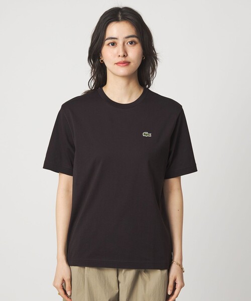 LACOSTE（ラコステ）の「＜LACOSTE＞ショートスリーブ Tシャツ（Tシャツ/カットソー・レディース・オフホワイト/ブラック/ライトピンク/ダークブラウン・36）」の22枚目の写真
