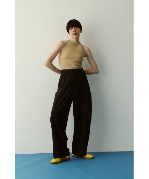 HeRIN.CYE(ヘリンドットサイ)の「Side big pocket pants サイドビッグポケットパンツ(その他パンツ・レディース・グレー/ブラック・38/36)」の18枚目の写真