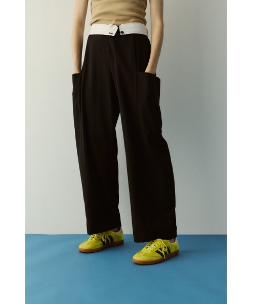 HeRIN.CYE(ヘリンドットサイ)の「Side big pocket pants サイドビッグポケットパンツ(その他パンツ・レディース・グレー/ブラック・38/36)」の7枚目の写真