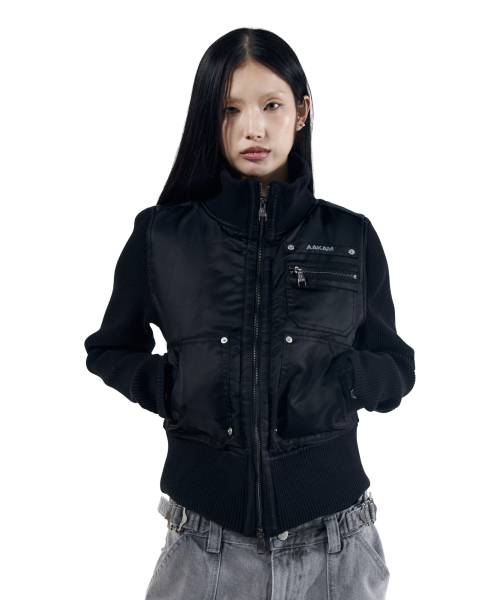 AAKAM(アーカム)の「Knitted Nylon Jacket (Black)(ナイロンジャケット・レディース・その他・1/2)」の17枚目の写真