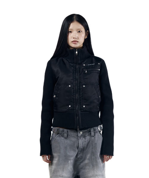 AAKAM(アーカム)の「Knitted Nylon Jacket (Black)(ナイロンジャケット・レディース・その他・1/2)」の18枚目の写真