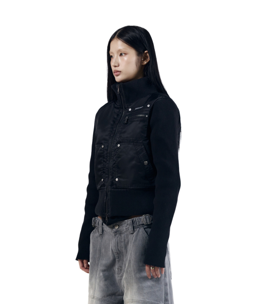 AAKAM(アーカム)の「Knitted Nylon Jacket (Black)(ナイロンジャケット・レディース・その他・1/2)」の19枚目の写真