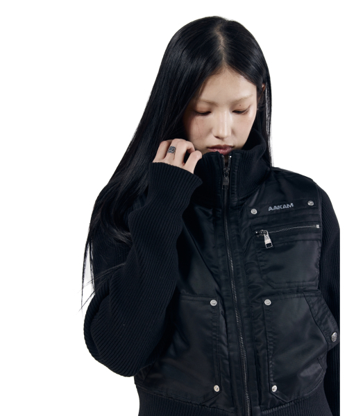 AAKAM(アーカム)の「Knitted Nylon Jacket (Black)(ナイロンジャケット・レディース・その他・1/2)」の21枚目の写真