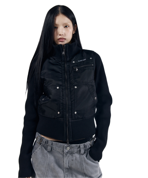 AAKAM(アーカム)の「Knitted Nylon Jacket (Black)(ナイロンジャケット・レディース・その他・1/2)」の22枚目の写真