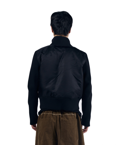 AAKAM(アーカム)の「Knitted Nylon Jacket (Black)(ナイロンジャケット・レディース・その他・1/2)」の6枚目の写真
