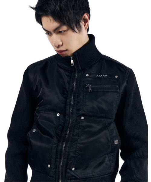 AAKAM(アーカム)の「Knitted Nylon Jacket (Black)(ナイロンジャケット・レディース・その他・1/2)」の7枚目の写真
