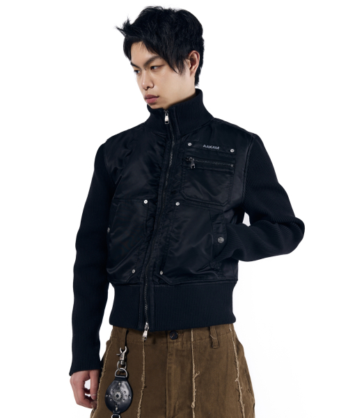 AAKAM(アーカム)の「Knitted Nylon Jacket (Black)(ナイロンジャケット・レディース・その他・1/2)」の10枚目の写真