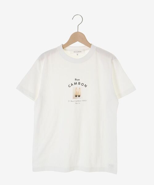 le.coeur blanc（ルクールブラン）の「Rue CAMBON TEE（Tシャツ/カットソー・レディース・ホワイト/ブラック・38）」の3枚目の写真