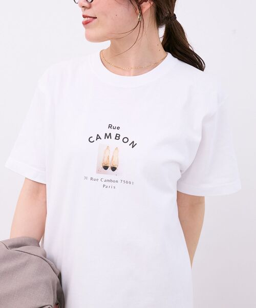 le.coeur blanc（ルクールブラン）の「Rue CAMBON TEE（Tシャツ/カットソー・レディース・ホワイト/ブラック・38）」の7枚目の写真