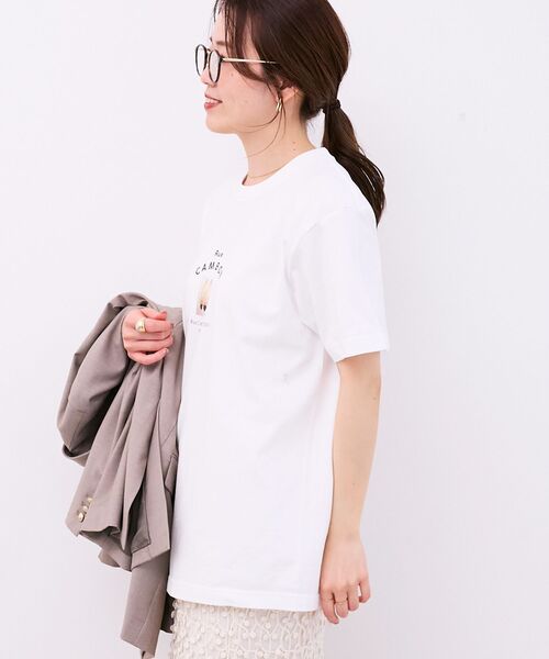 le.coeur blanc（ルクールブラン）の「Rue CAMBON TEE（Tシャツ/カットソー・レディース・ホワイト/ブラック・38）」の8枚目の写真