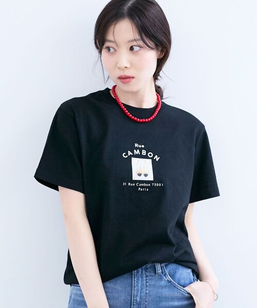 le.coeur blanc（ルクールブラン）の「Rue CAMBON TEE（Tシャツ/カットソー・レディース・ホワイト/ブラック・38）」の14枚目の写真