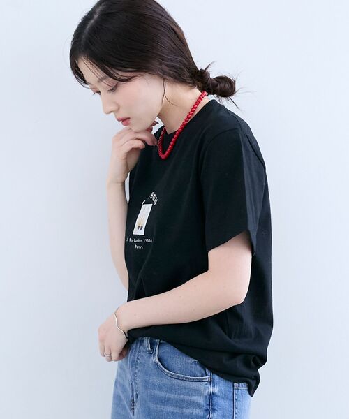 le.coeur blanc（ルクールブラン）の「Rue CAMBON TEE（Tシャツ/カットソー・レディース・ホワイト/ブラック・38）」の15枚目の写真